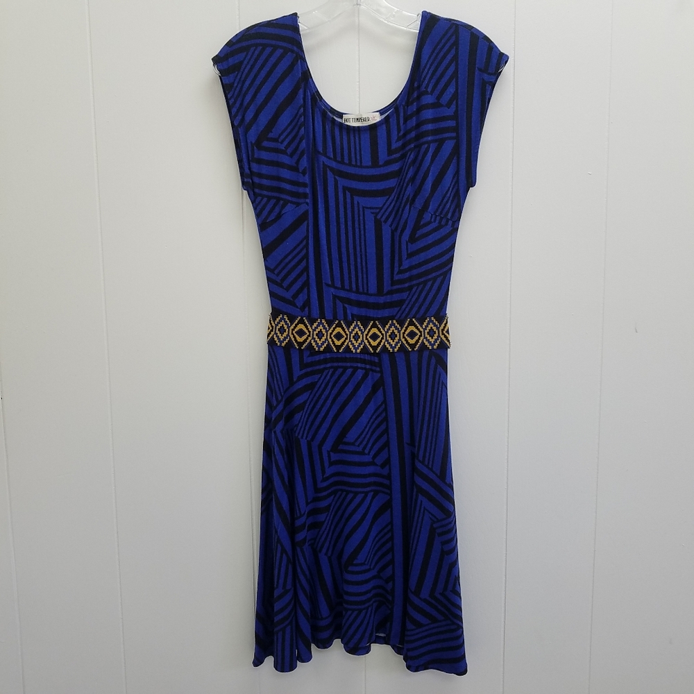 Hot Tempered  Elastic Waistband Mini Dress